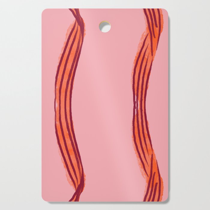 Elegant red bow table runner Cutting Board Gallery Image 1