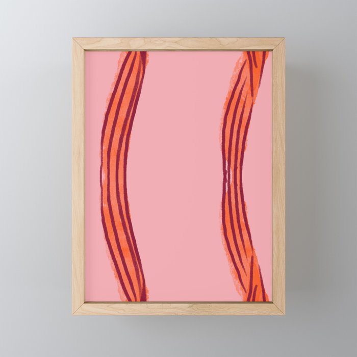 Elegant red bow table runner Mini Art Print Gallery Image 1