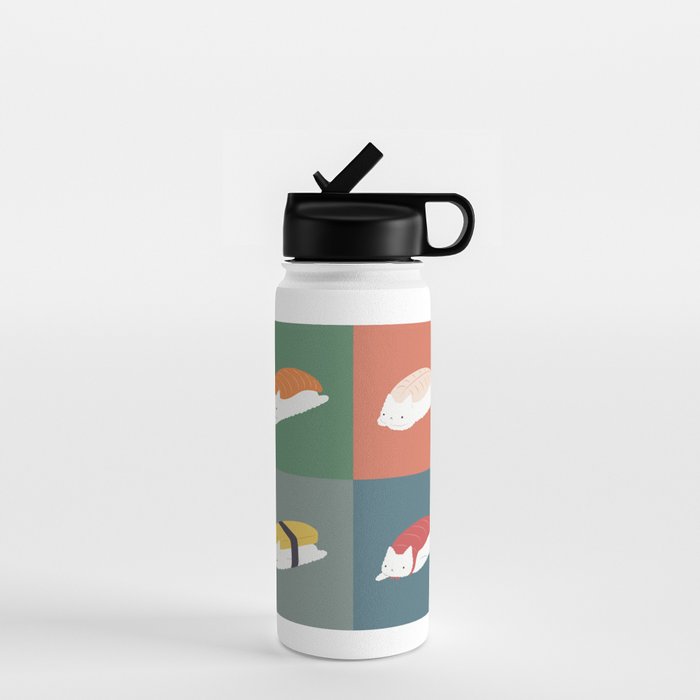 Sushi Cat 2x2 Water Bottle Gallery Image 1