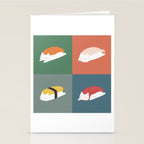 Sushi Cat 2x2 Stationery Card Gallery Image 2