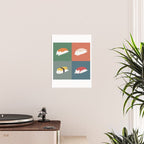 Sushi Cat 2x2 Poster Gallery Image 2