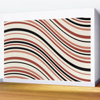 Wavy Stripes XI - Neutral Pink Wall Mural Gallery Image 2