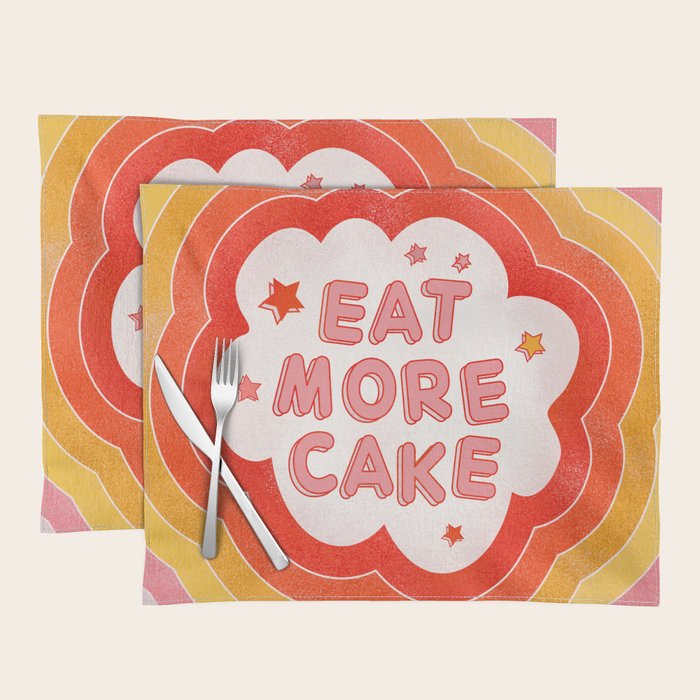 EAT MORE CAKE Placemat Gallery Image 1