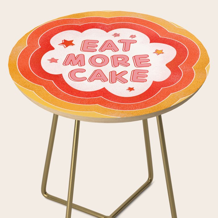 EAT MORE CAKE Side Table Gallery Image 2