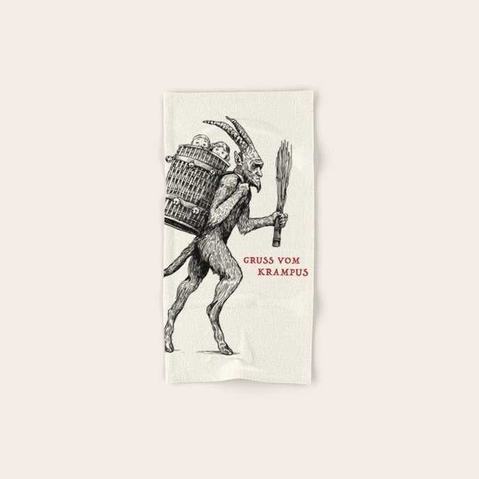 Gruss vom Krampus Bath Towel Gallery Image 1