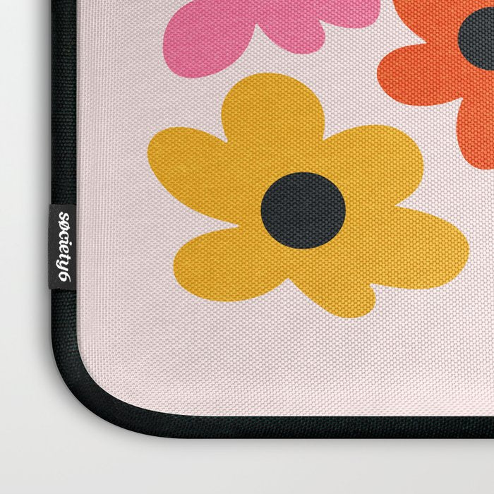 Retro Flowers: Pastel Edition Laptop Sleeve Gallery Image 3