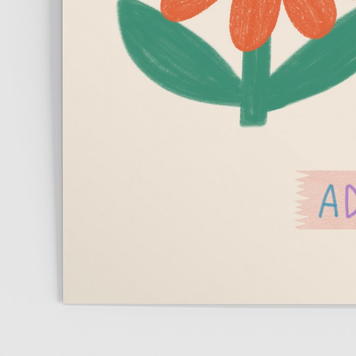 Retro Fun Flower - Adore You  Poster Gallery Image 3
