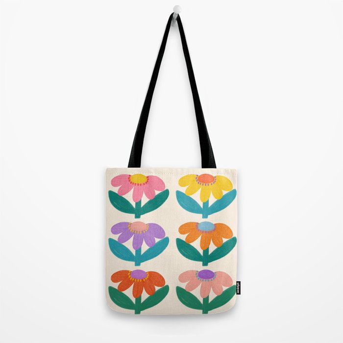 Retro Fun Flower - Adore You  Tote Bag Gallery Image 2