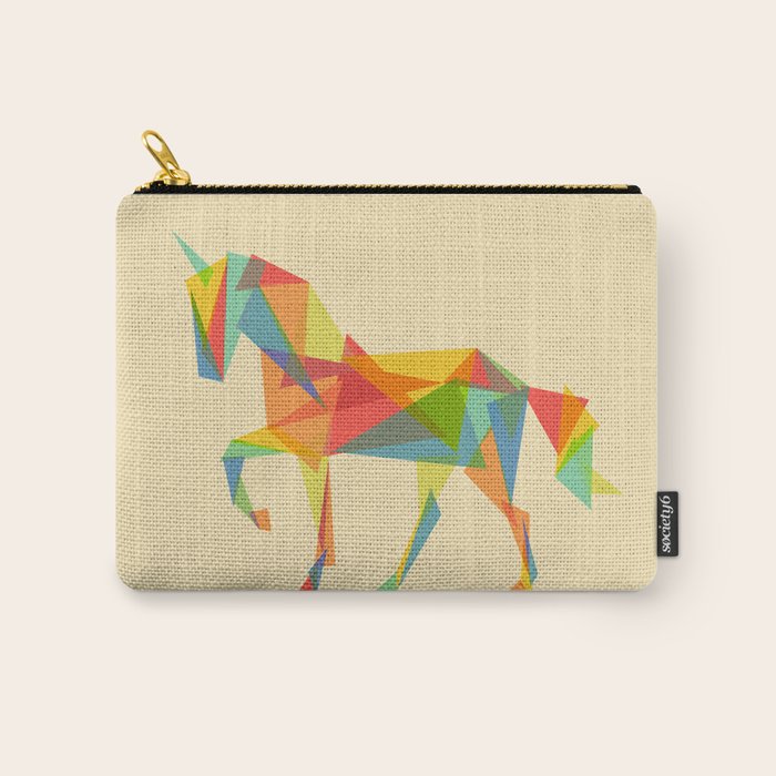 Fractal Geometric Unicorn Carry All Pouch Gallery Image 1