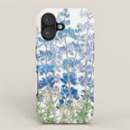 blue and purple lupin flowers horizontal  iPhone Case Gallery Image 1