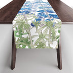 blue and purple lupin flowers horizontal  Table Runner Gallery Image 1