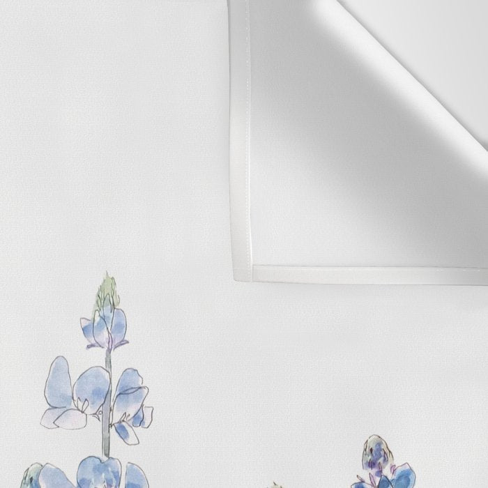 blue and purple lupin flowers horizontal  Wall Tapestry Gallery Image 3