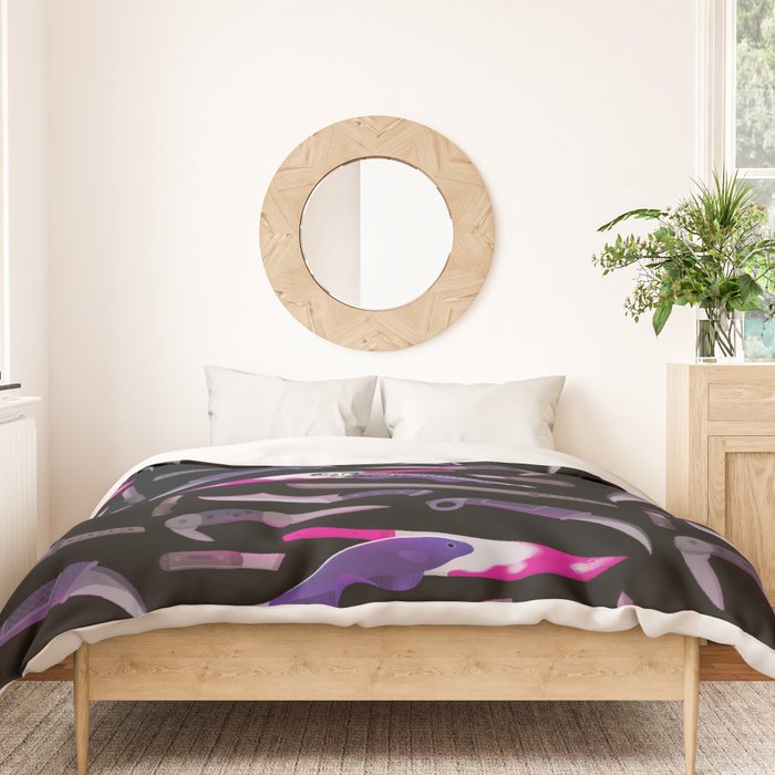Ghost Knife fish Duvet Cover Gallery Image 3