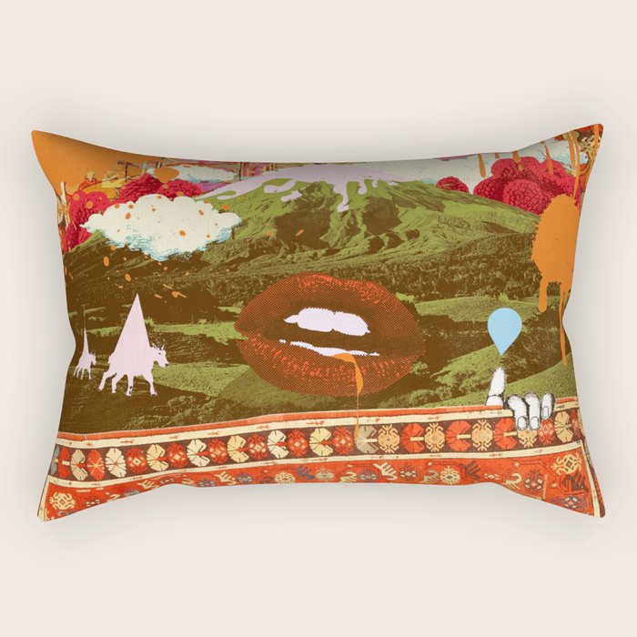 MORNING PSYCHEDELIA Rectangular Pillow Gallery Image 2