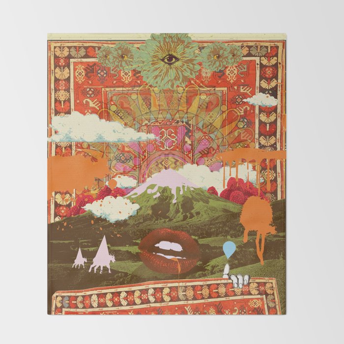 MORNING PSYCHEDELIA Throw Blanket Gallery Image 2