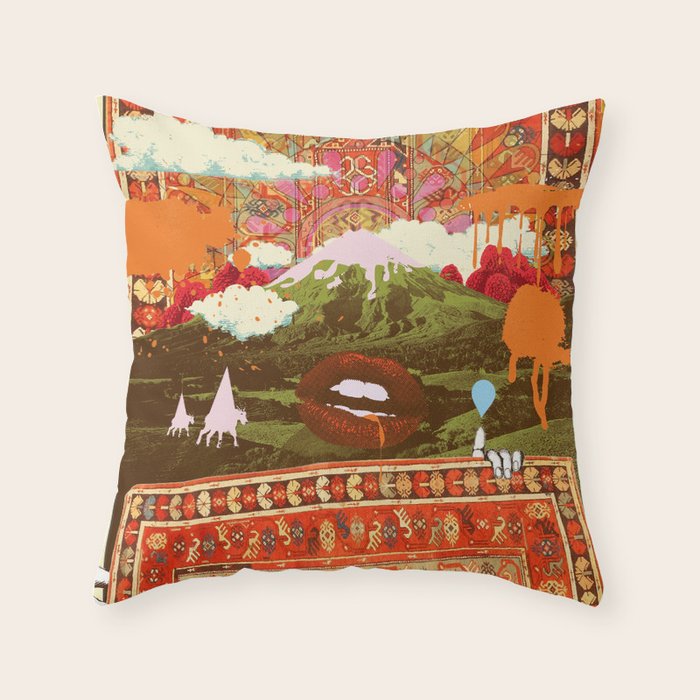 MORNING PSYCHEDELIA Throw Pillow Gallery Image 6