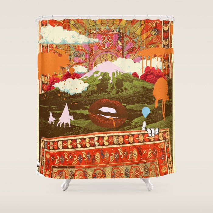 MORNING PSYCHEDELIA Shower Curtain Gallery Image 1