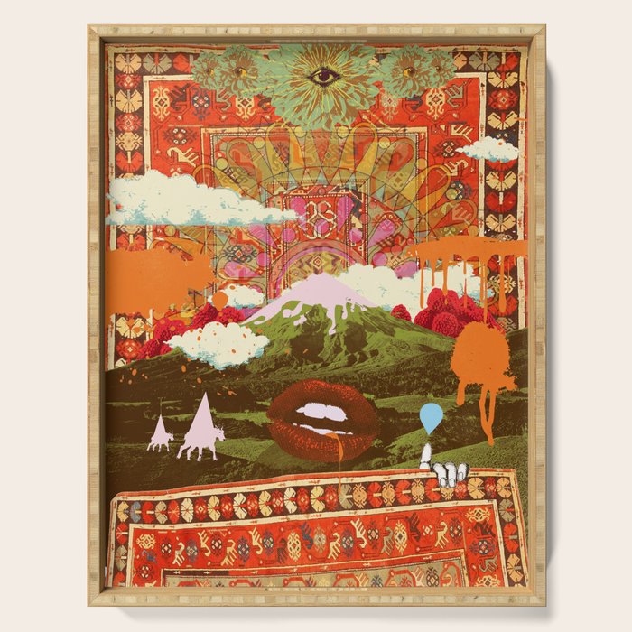 MORNING PSYCHEDELIA Serving Tray Gallery Image 1