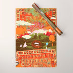 MORNING PSYCHEDELIA Wrapping Paper Gallery Image 1
