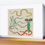 Locupletissimi rerum naturalium - vol. 2 - Albertus Seba Colorful Snake Floral Arrangement Wall Mural Gallery Image 2