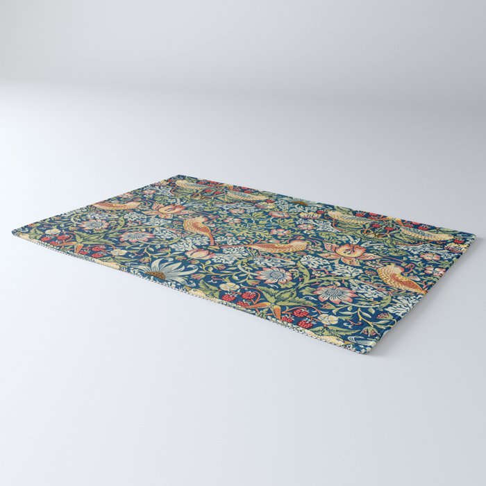 William Morris  Strawberry Thief Special edition 2023 restored with artificial intelligence Rug Gallery Image 3