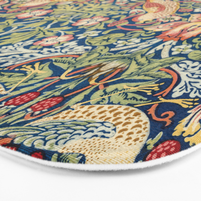 William Morris  Strawberry Thief Special edition 2023 restored with artificial intelligence Bath Mat Gallery Image 3