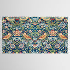 William Morris  Strawberry Thief Special edition 2023 restored with artificial intelligence Tablecloth Gallery Image 2