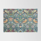 William Morris  Strawberry Thief Special edition 2023 restored with artificial intelligence Rug Gallery Image 2