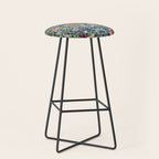William Morris  Strawberry Thief Special edition 2023 restored with artificial intelligence Stool Gallery Image 1