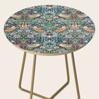 William Morris  Strawberry Thief Special edition 2023 restored with artificial intelligence Side Table Gallery Image 2