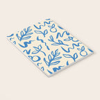 Blue organic watercolor nature art pattern Notebook Gallery Image 3