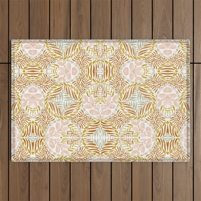 Rustic Leaf Medley Y Outdoor Rug Gallery Image 1