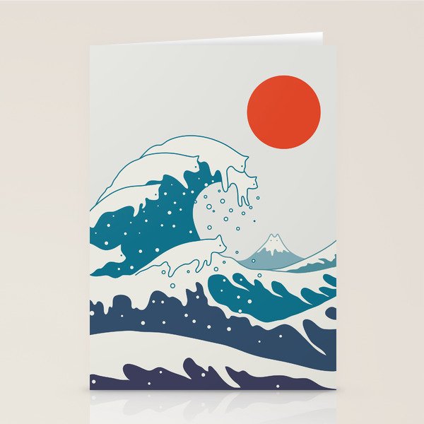 Cat Landscape 34 Stationery Card Gallery Image 1