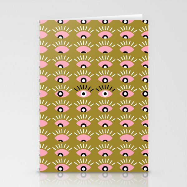 Moss green looking for you Stationery Card Gallery Image 1