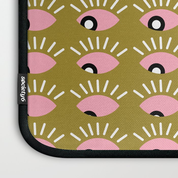 Moss green looking for you Laptop Sleeve Gallery Image 3