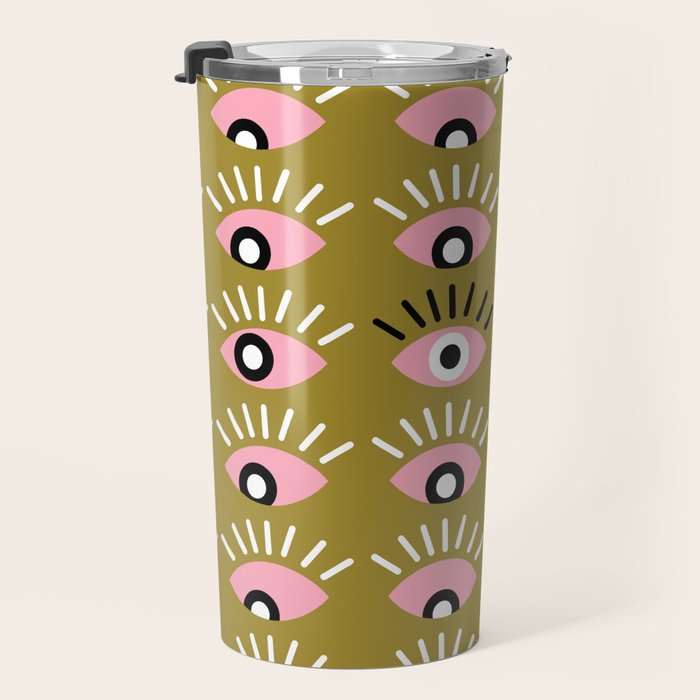 Moss green looking for you Travel Mug Gallery Image 3