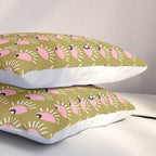 Moss green looking for you Pillow Sham Gallery Image 3