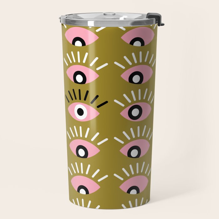 Moss green looking for you Travel Mug Gallery Image 2