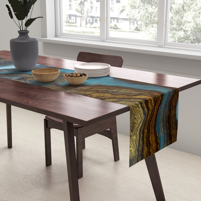 Blue Agate Table Runner Gallery Image 2