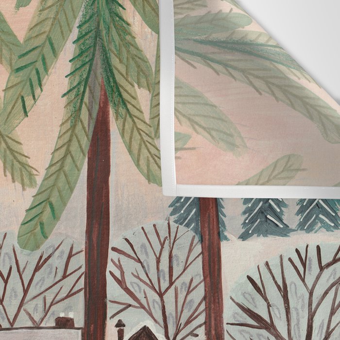 Woman year of the rabbit winter Wall Tapestry Gallery Image 3