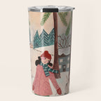 Woman year of the rabbit winter Travel Mug Gallery Image 1