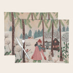 Woman year of the rabbit winter Placemat Gallery Image 1