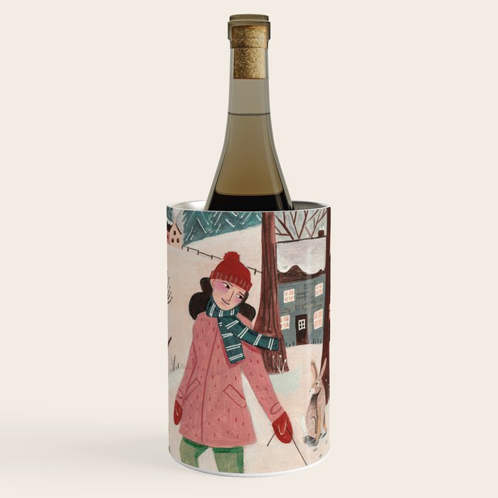 Woman year of the rabbit winter Wine Chiller Gallery Image 1