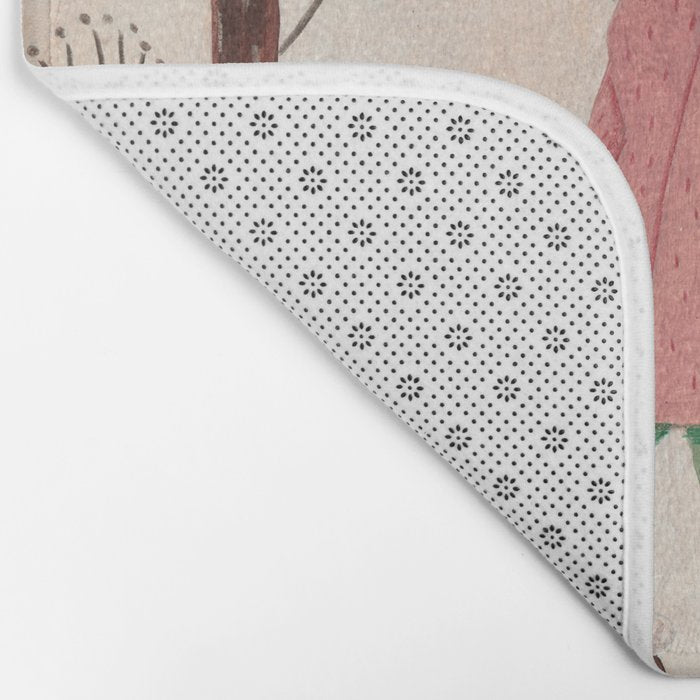 Woman year of the rabbit winter Bath Mat Gallery Image 2