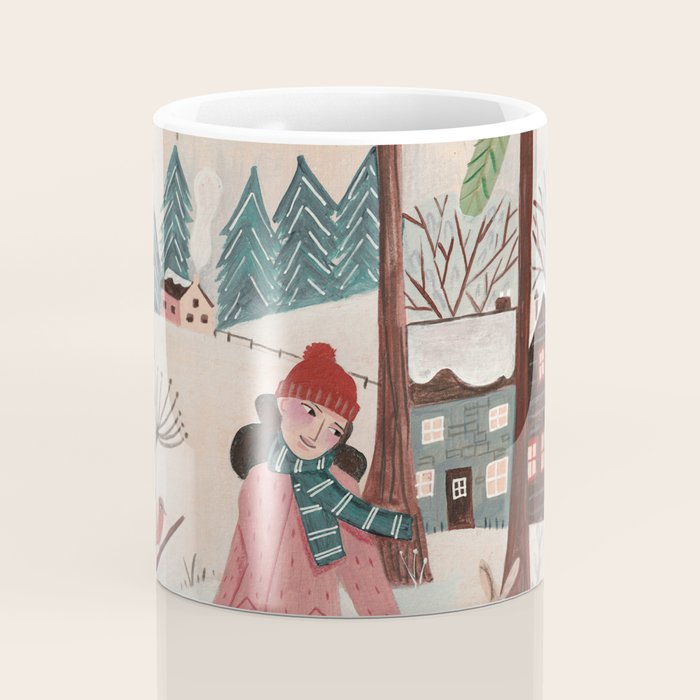 Woman year of the rabbit winter Coffee Mug Gallery Image 4