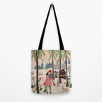 Woman year of the rabbit winter Tote Bag Gallery Image 2