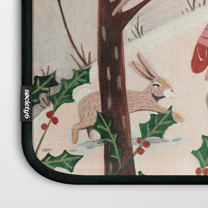 Woman year of the rabbit winter Laptop Sleeve Gallery Image 3
