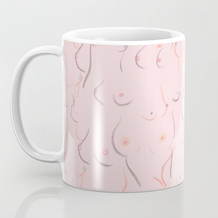 Breasts in Millennial Pink Coffee Mug Gallery Image 3