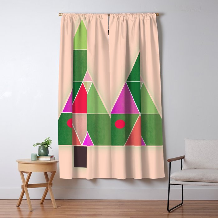Tannenbaum Christmas Tree Window Curtain Gallery Image 5