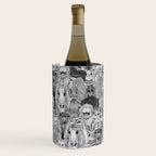 cryptid crowd black white Wine Chiller Gallery Image 3